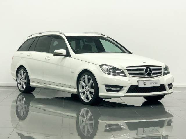 Mercedes-Benz C Class 3.0 C350 CDI BlueEFFICIENCY Sport 5dr Auto Estate Diesel Calcite White (650)