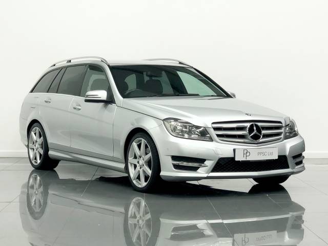 Mercedes-Benz C Class 1.6 C180 BlueEFFICIENCY AMG Sport 5dr Auto Estate Petrol Silver