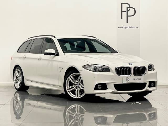 BMW 5 Series 2.0 525d M Sport 5dr Step Auto Estate Diesel White